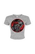 Women's Gym'n Life Logo Micro Rib Baby Tee