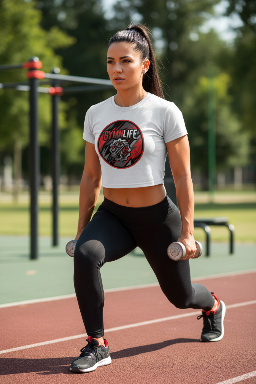 GYMNLIFE Crop Top - Outdoor Mockup